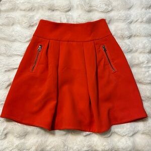 Anthropologie Maeve orange skirt